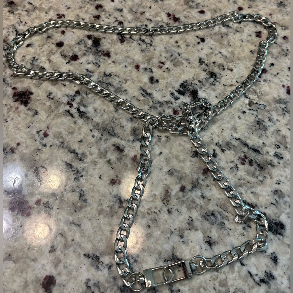 Silver color electro plated bag chain for purses